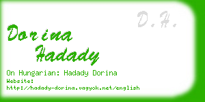 dorina hadady business card